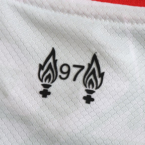 Camisa Liverpool Away II 24/25 - Torcedor Masculina Branca e Vermelha