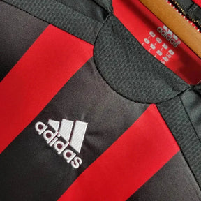 Camisa AC Milan Home Retrô 2006/07 - Torcedor Masculina Dourada Manga Longa - Netmantos